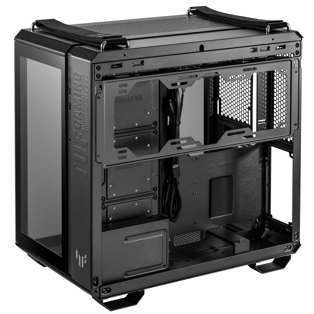 Gabinete ASUS TUF Gaming GT502 con Ventana, Midi-Tower, ATX/Micro-ATX/Mini-ITX, USB 3.2, sin Fuente/Ventiladores Instalados, Negro - Imagen 5