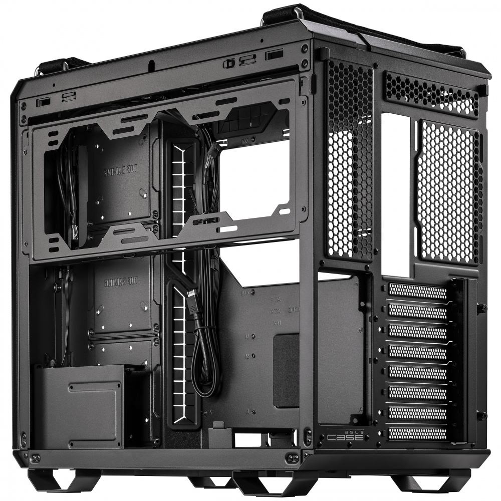 Gabinete ASUS TUF Gaming GT502 con Ventana, Midi-Tower, ATX/Micro-ATX/Mini-ITX, USB 3.2, sin Fuente/Ventiladores Instalados, Negro - Imagen 4