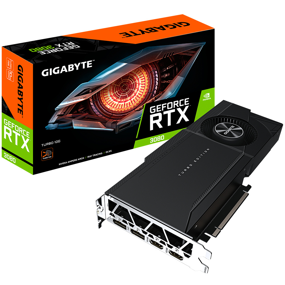 Tarjeta de Video Gigabyte NVIDIA GeForce RTX 3080 Turbo 10G, 10GB 320-bit GDDR6X, PCI Express 4.0