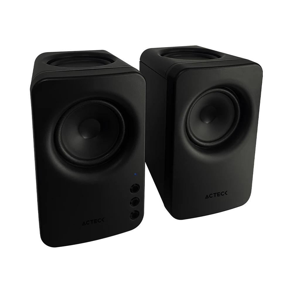 Acteck Bocina para Computadora Dynamic Exact Mini BS475, Bluetooth, Alámbrico/Inalámbrico, 2.0, 10W RMS, Negro - 2 Piezas - Imagen 2