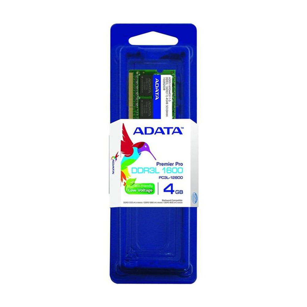MEMORIA RAM ADATA PREMIER SODDR3L LAP 4GB 1600 ADDS1600W4G11-S - Imagen 2