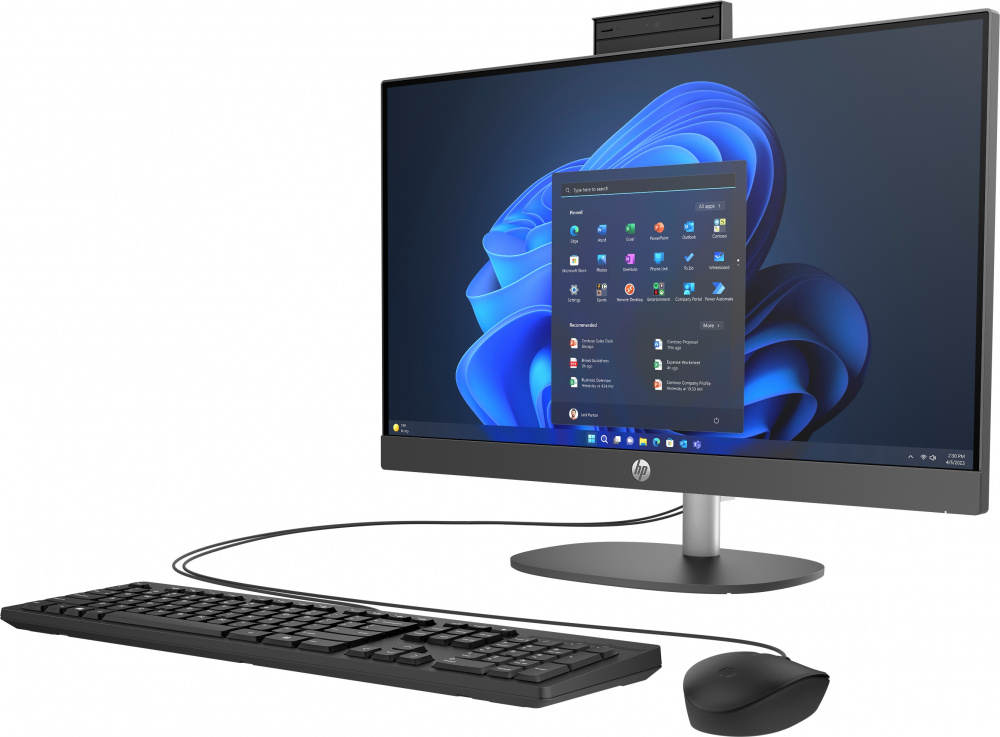 AIO HP 245 G10 RYZEN 5 7520U 512GB SSD 8GB DDR5 23.8" FHD NEGRO