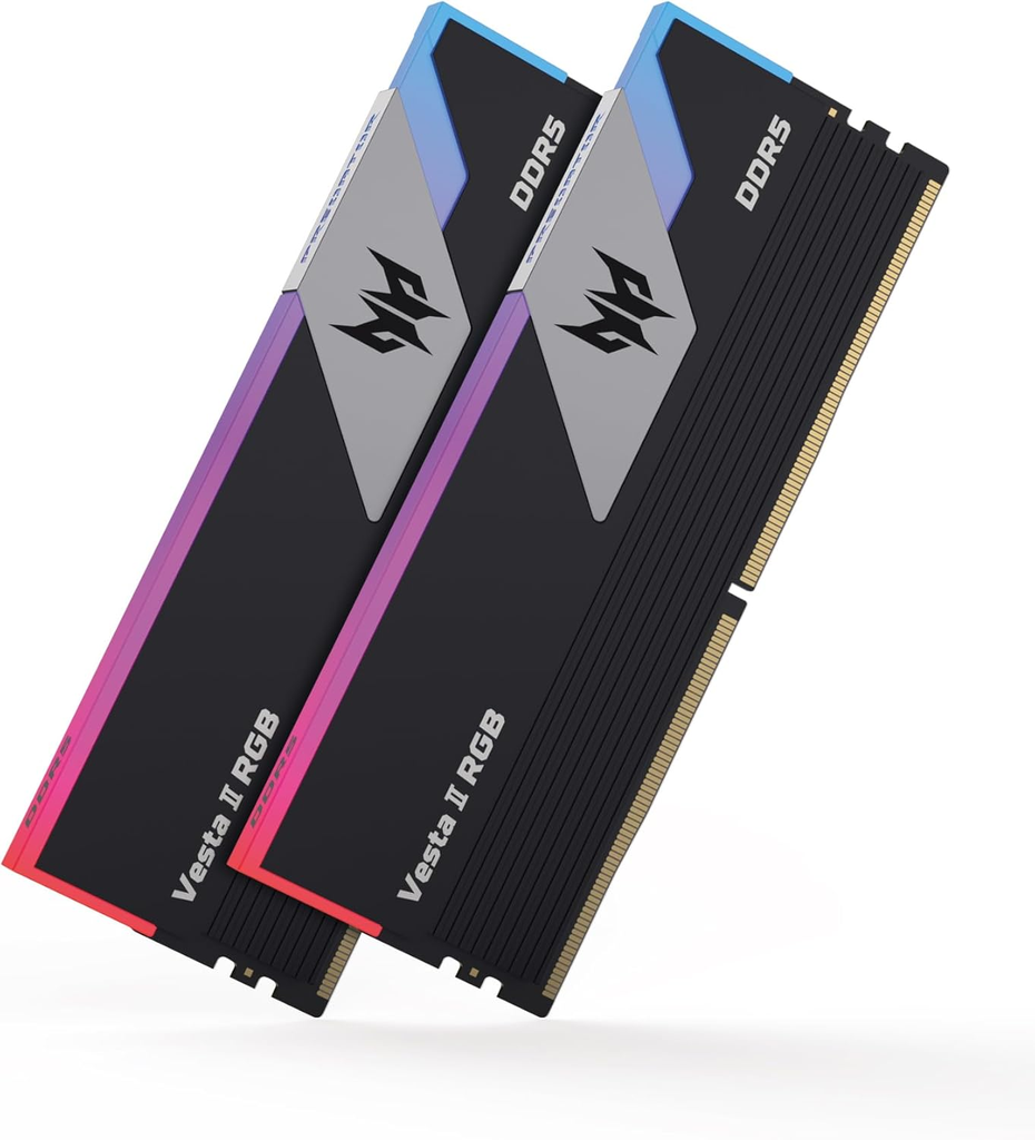 RAM ACER PREDATOR VESTA II DDR5 64GB 2X32 6000MH RGB NEGRO - Imagen 5
