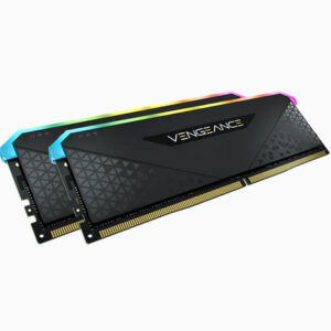 RAM CORSAIR DDR4 VENGEANCE 2X8 16GB 3200 NEGRO RGB