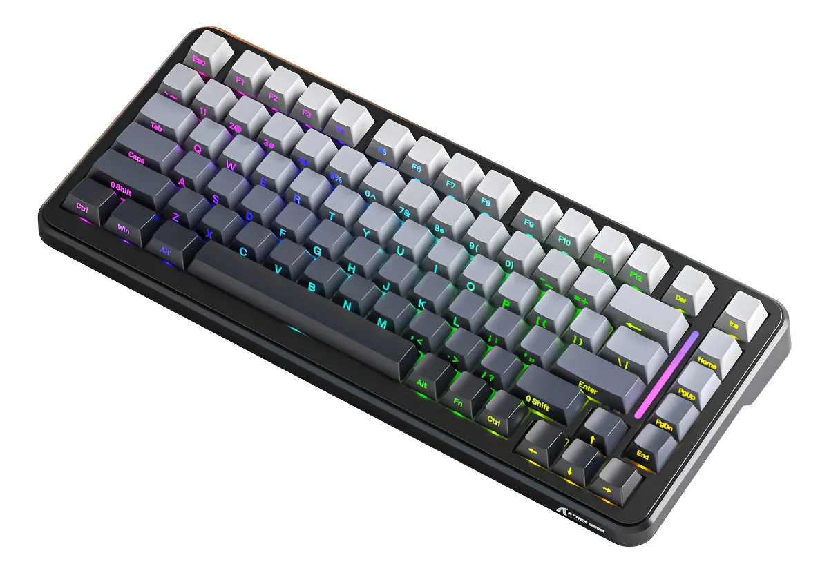 Attack Shark M86 Teclado Mecánico Gamer, 83 Teclas, 70% QWERTY en Español, inalámbrico